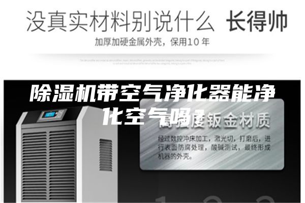除濕機帶空氣凈化器能凈化空氣嗎？
