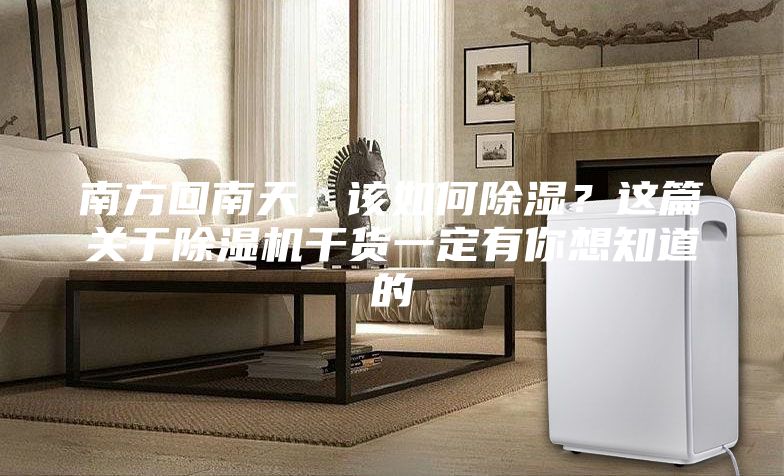 南方回南天，該如何除濕？這篇關于除濕機干貨一定有你想知道的