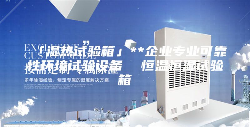 「濕熱試驗箱」**企業(yè)專業(yè)可靠性環(huán)境試驗設(shè)備  恒溫恒濕試驗箱