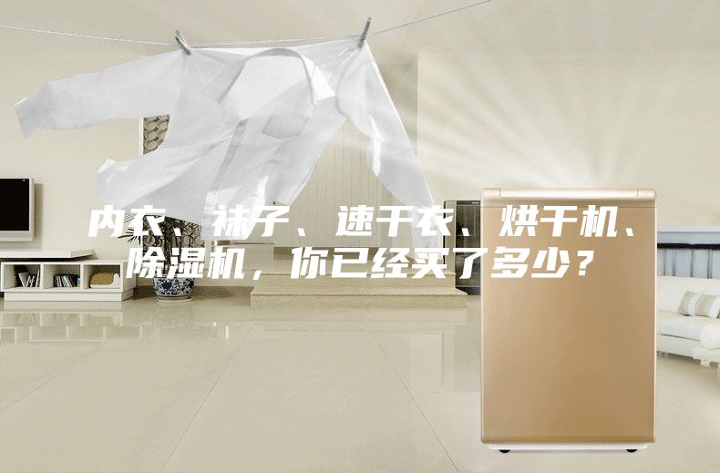內衣、襪子、速干衣、烘干機、除濕機，你已經買了多少？