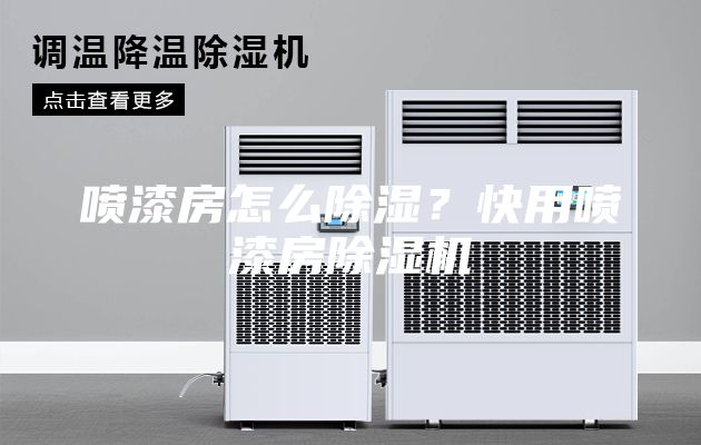 噴漆房怎么除濕？快用噴漆房除濕機